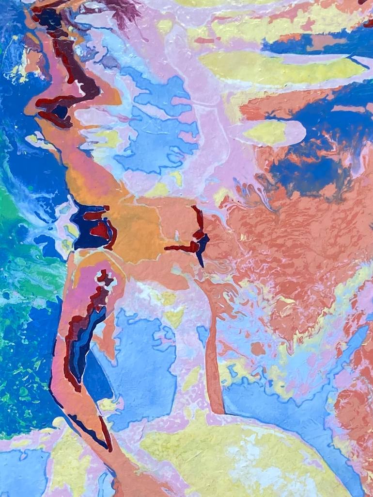Original Expressionism Women Painting by Kerry Inkster