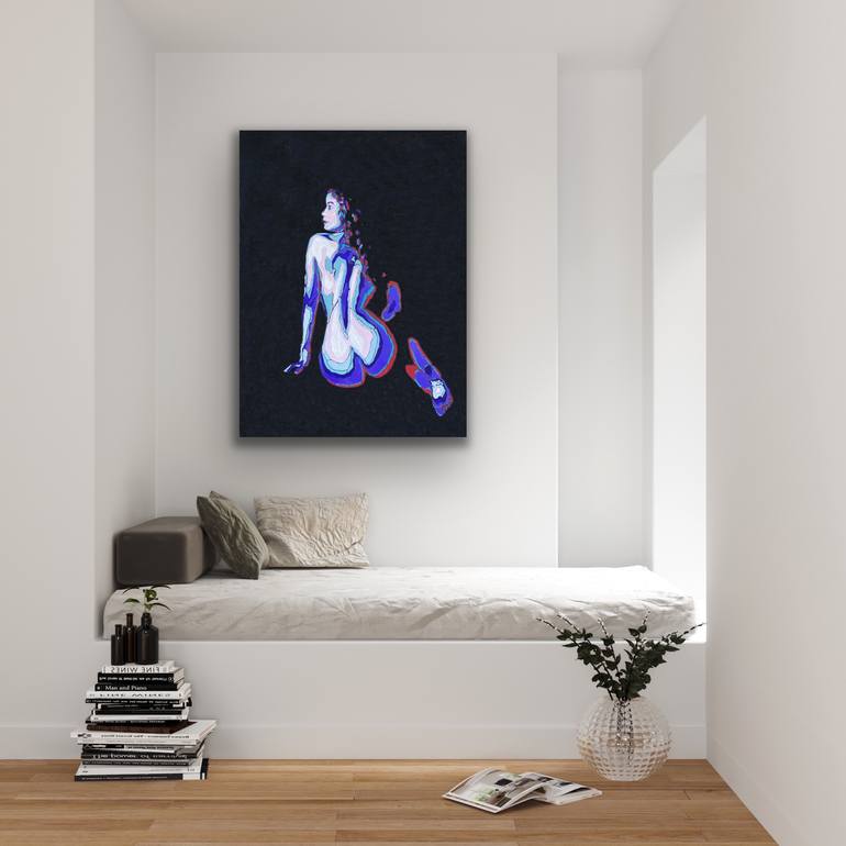 Original Expressionism Nude Painting by Kerry Inkster