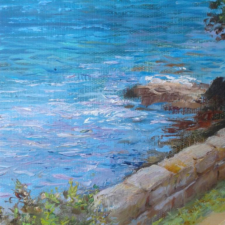 Original Impressionism Seascape Painting by Svetlana Semiletova