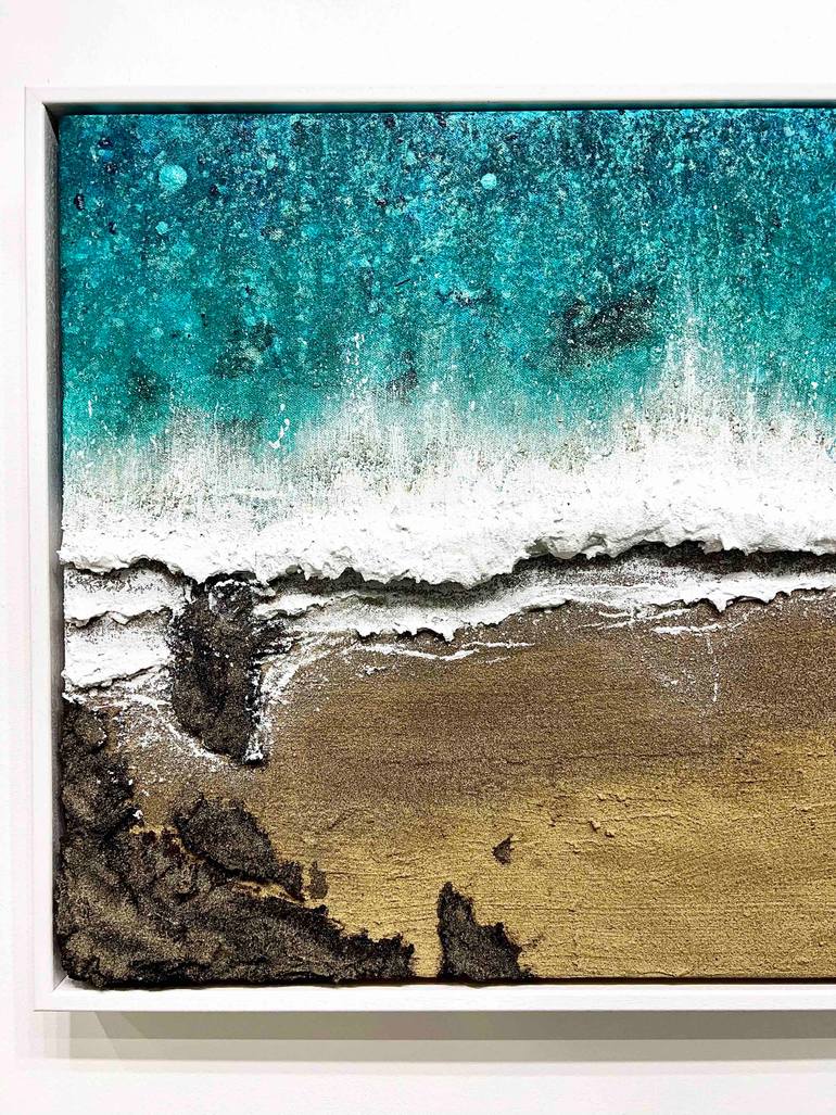 Original Abstract Expressionism Beach Painting by Gemma Lessinger