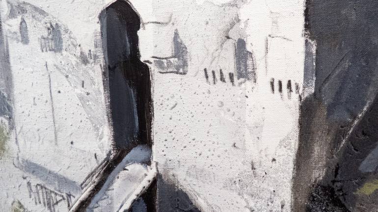 Original Documentary Architecture Painting by Angel Uranga