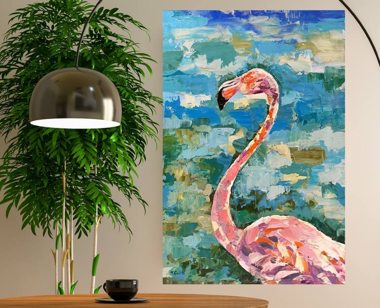 Original Abstract Animal Painting by Maria Gotta 