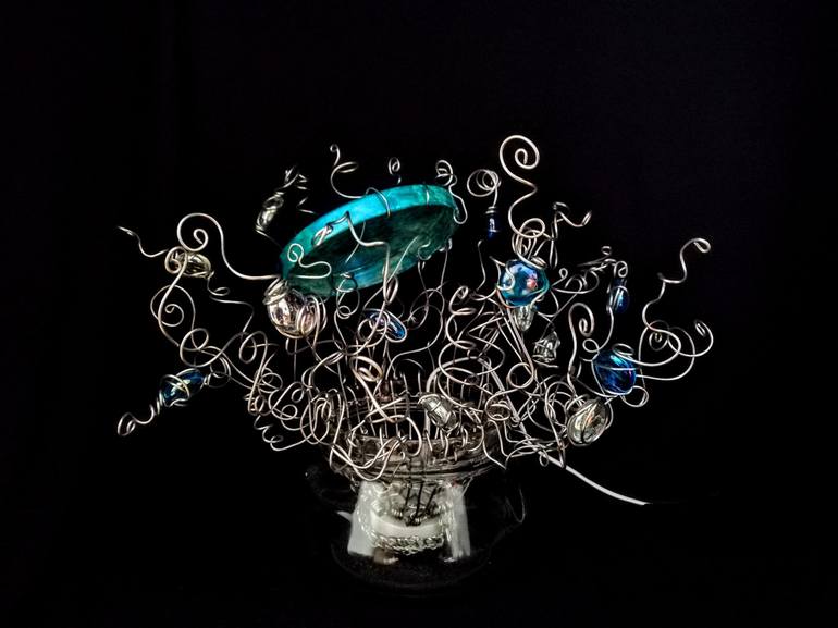 Original Light Sculpture by Poetic Wire