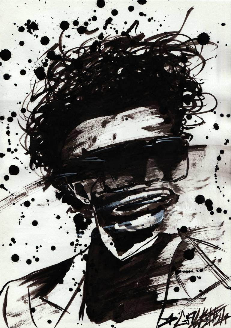 The Weeknd Blinding Lights Drawing By Anton Galkin Saatchi Art