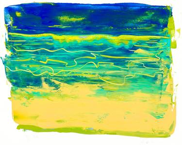 Original Abstract Beach Painting by Philip Kennedy-Grant