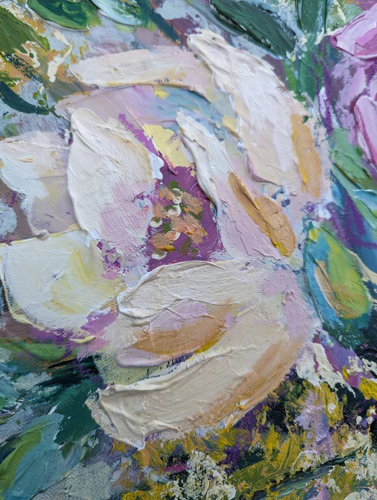 Original Abstract Floral Painting by Anastasiia Sutula