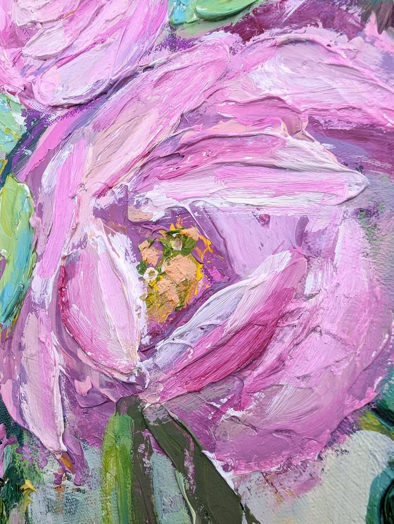 Original Abstract Floral Painting by Anastasiia Sutula