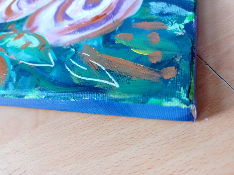 Original Abstract Floral Painting by Anastasiia Sutula