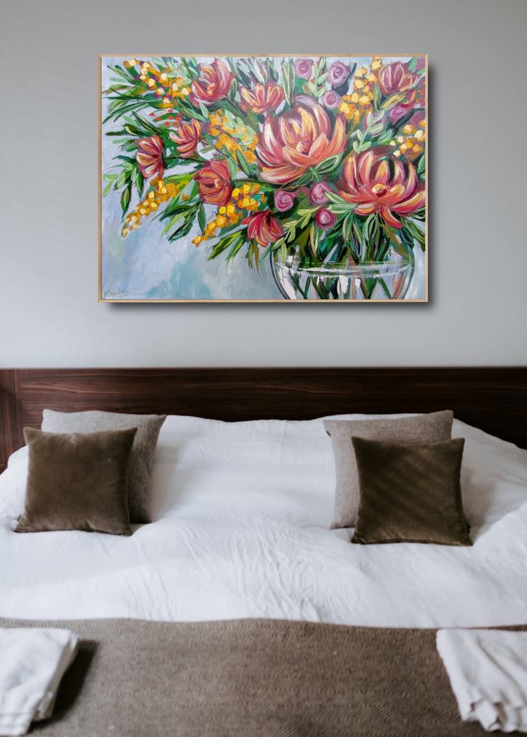 Blooming Bouquet Painting by Anastasiia Sutula | Saatchi Art