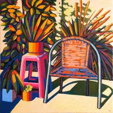 Original Figurative Garden Painting by Felipe Canon