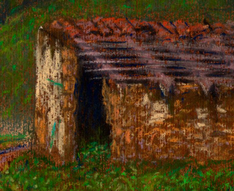Original Figurative Landscape Drawing by Marco Antonio Pineda Maldonado