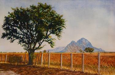 Print of Landscape Paintings by Marco Antonio Pineda Maldonado