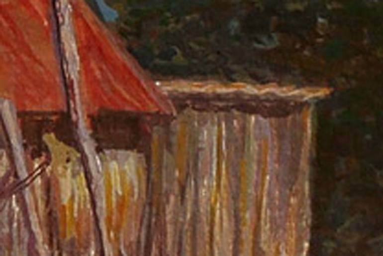 Original Figurative Landscape Painting by Marco Antonio Pineda Maldonado