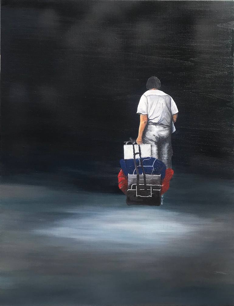 Original Portraiture Men Paintings by Ransoo Kim