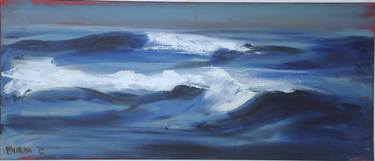 Print of Expressionism Seascape Paintings by Djurdja Milatovic
