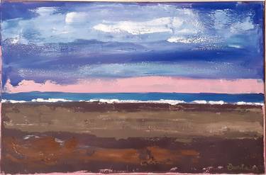 Print of Expressionism Seascape Paintings by Djurdja Milatovic