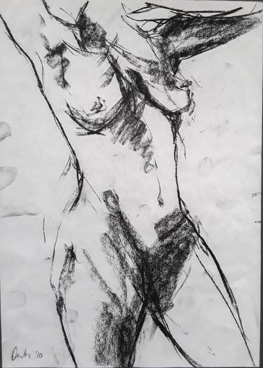 Original Expressionism Nude Drawings by Djurdja Milatovic