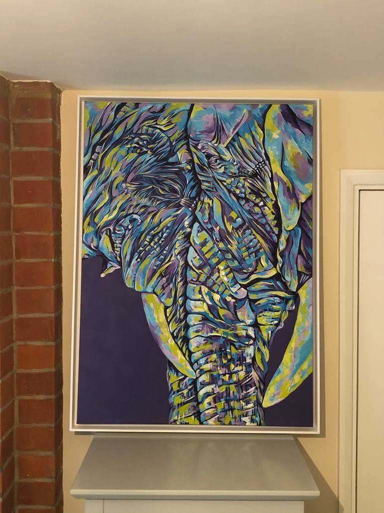 Original Expressionism Animal Painting by Ruby Penny