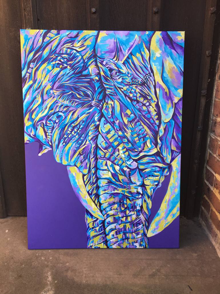 Original Expressionism Animal Painting by Ruby Penny