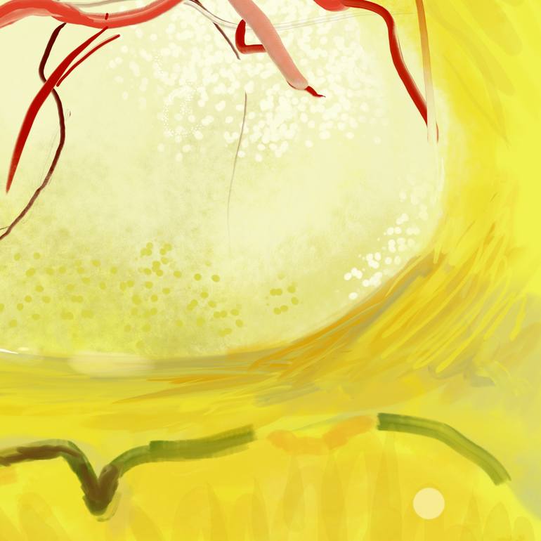 Original Expressionism Still Life Digital by Arantxa Quinones