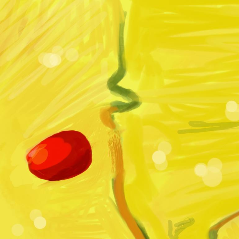 Original Expressionism Still Life Digital by Arantxa Quinones