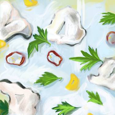 Original Expressionism Food Paintings by Arantxa Quinones