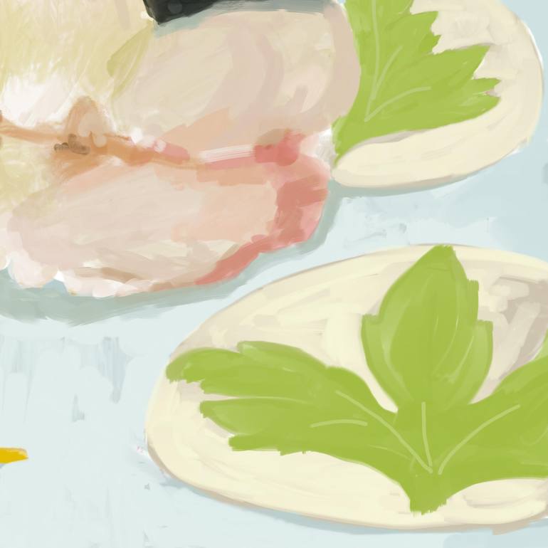 Original Expressionism Still Life Digital by Arantxa Quinones