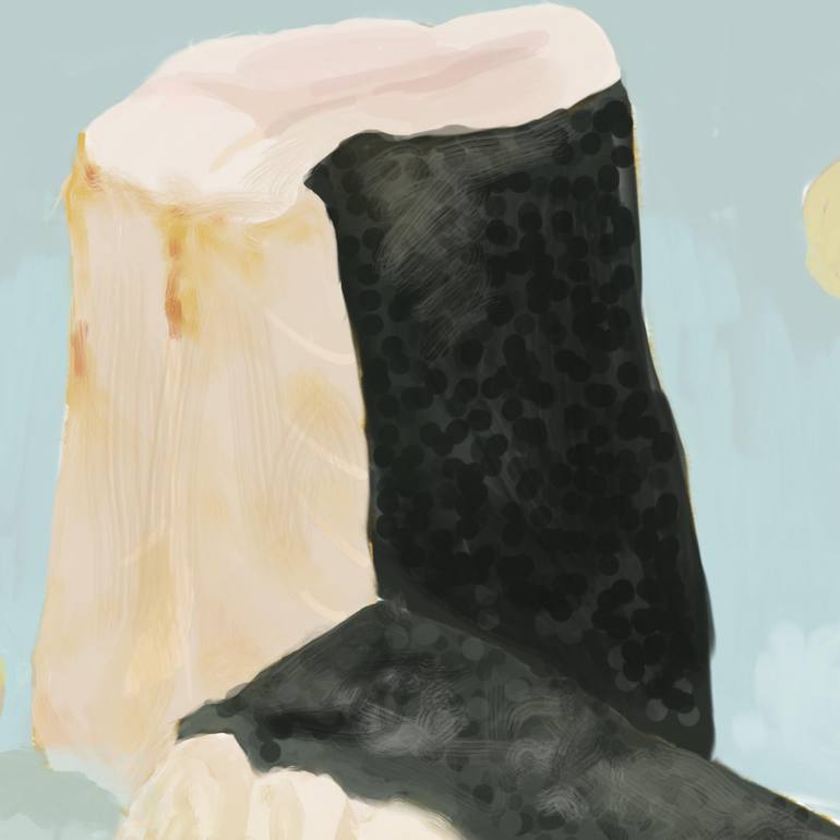 Original Expressionism Still Life Digital by Arantxa Quinones