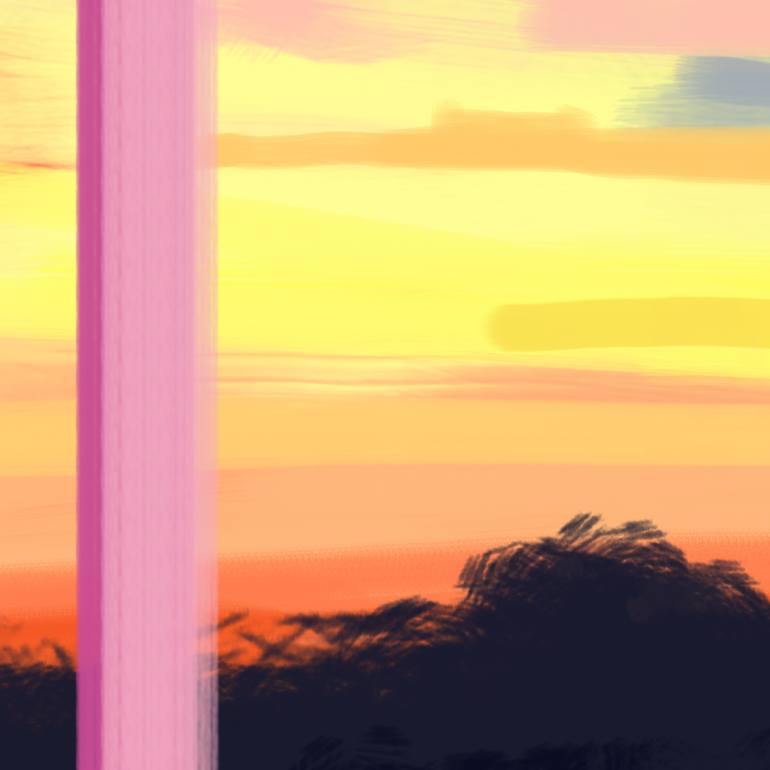 Original Expressionism Landscape Digital by Arantxa Quinones