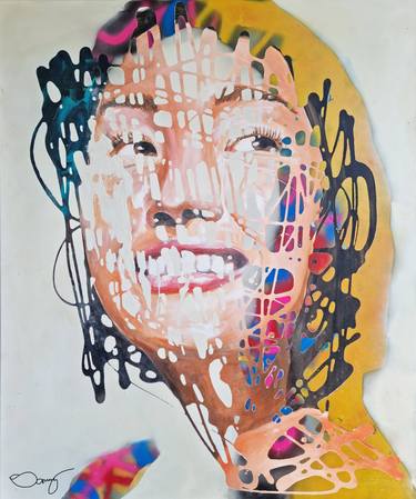 Original Abstract Portrait Paintings by Sammy Nidam