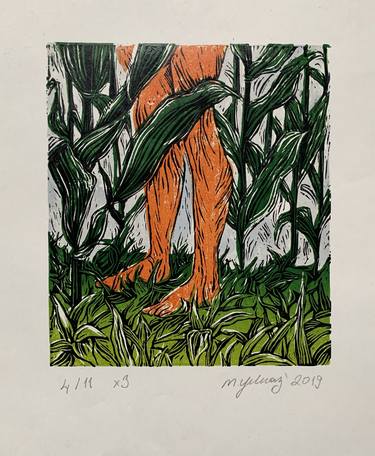 Original Erotic Printmaking by Melis Yılmaz Aktas