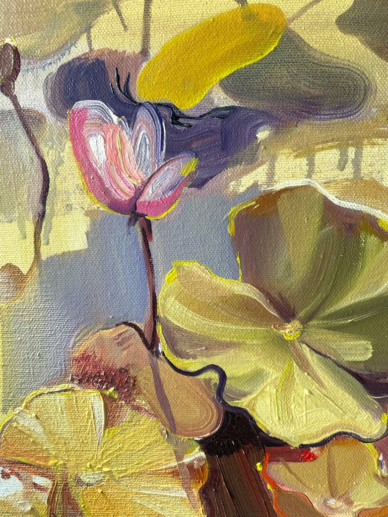 Original Abstract Botanic Painting by Margarita Mirori