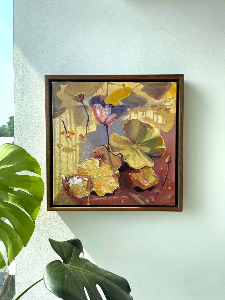 Original Abstract Botanic Painting by Margarita Mirori