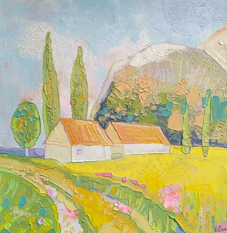 Original Impressionism Landscape Paintings by Elana Solodka