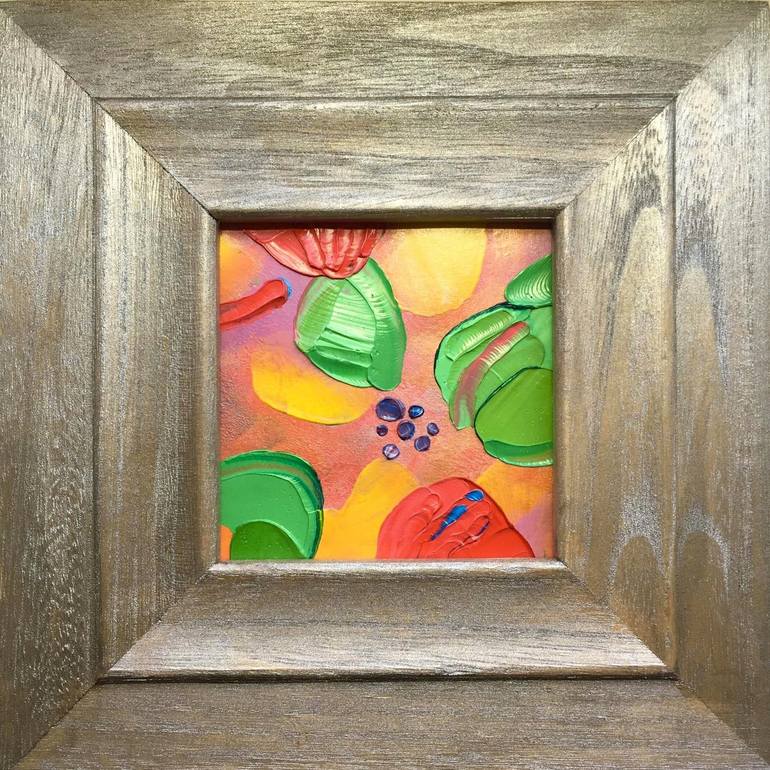 Original Abstract Expressionism Floral Paintings by Elana Solodka