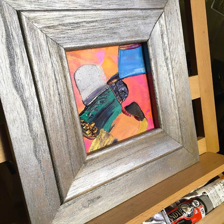 Original Art Deco Abstract Painting by Elana Solodka