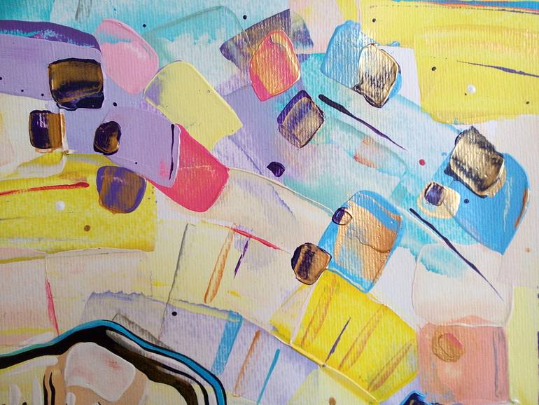 Original Abstract Expressionism Abstract Painting by Elana Solodka