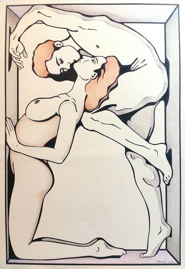 Original Figurative Erotic Drawings by El Sol