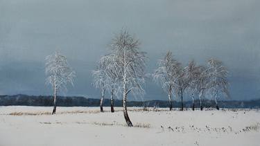 Original Illustration Landscape Painting by Edyta Galan