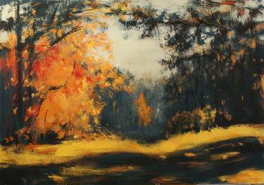 Print of Impressionism Landscape Paintings by Edyta Galan