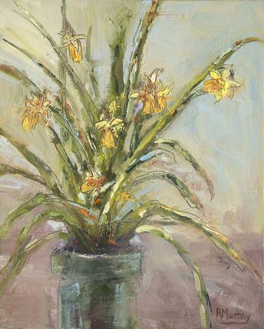 Original Expressionism Floral Paintings by R Murray