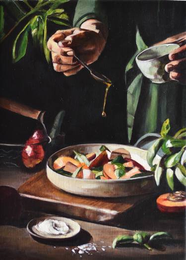 Print of Figurative Cuisine Paintings by Andres Alfonso