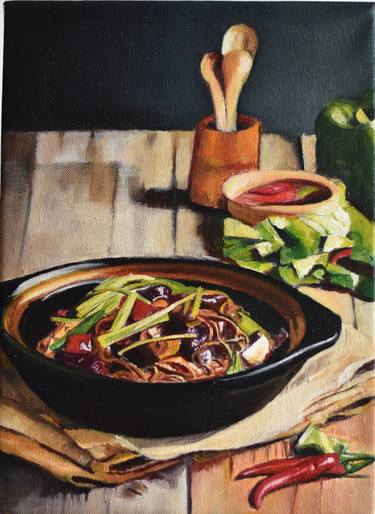 Print of Art Deco Cuisine Paintings by Andres Alfonso