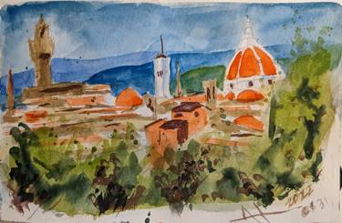 Original Expressionism Cities Painting by Antonio Hidalgo Landa