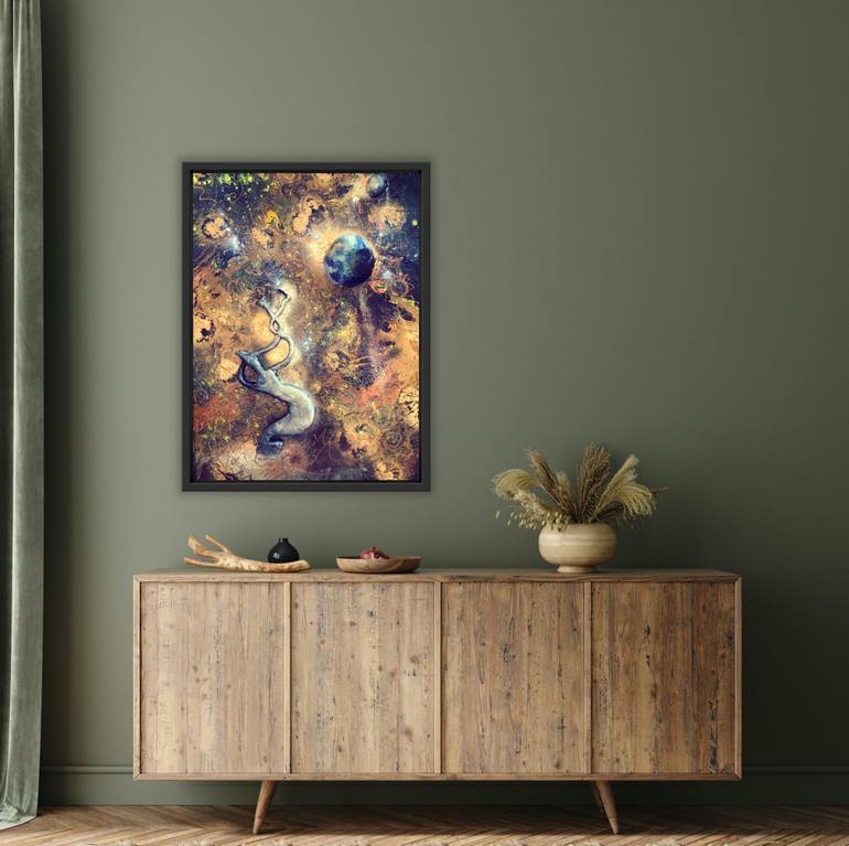 Original Abstract Fantasy Painting by Agapes Reign