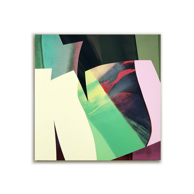 Original Geometric Abstract Painting by Vanessa Storoniak