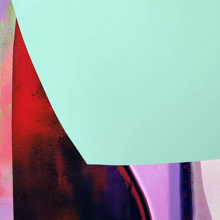 Original Geometric Abstract Painting by Vanessa Storoniak