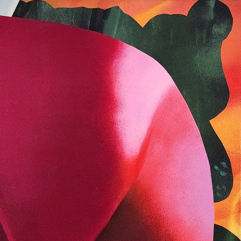 Original Geometric Abstract Painting by Vanessa Storoniak