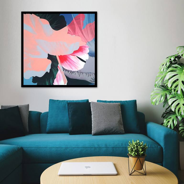 Original Abstract Botanic Painting by Vanessa Storoniak