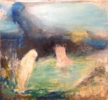 Two figures in a pond thumb